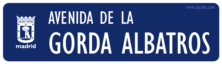 cartel_de_avenida-de la-Gorda Albatros_en_madrid